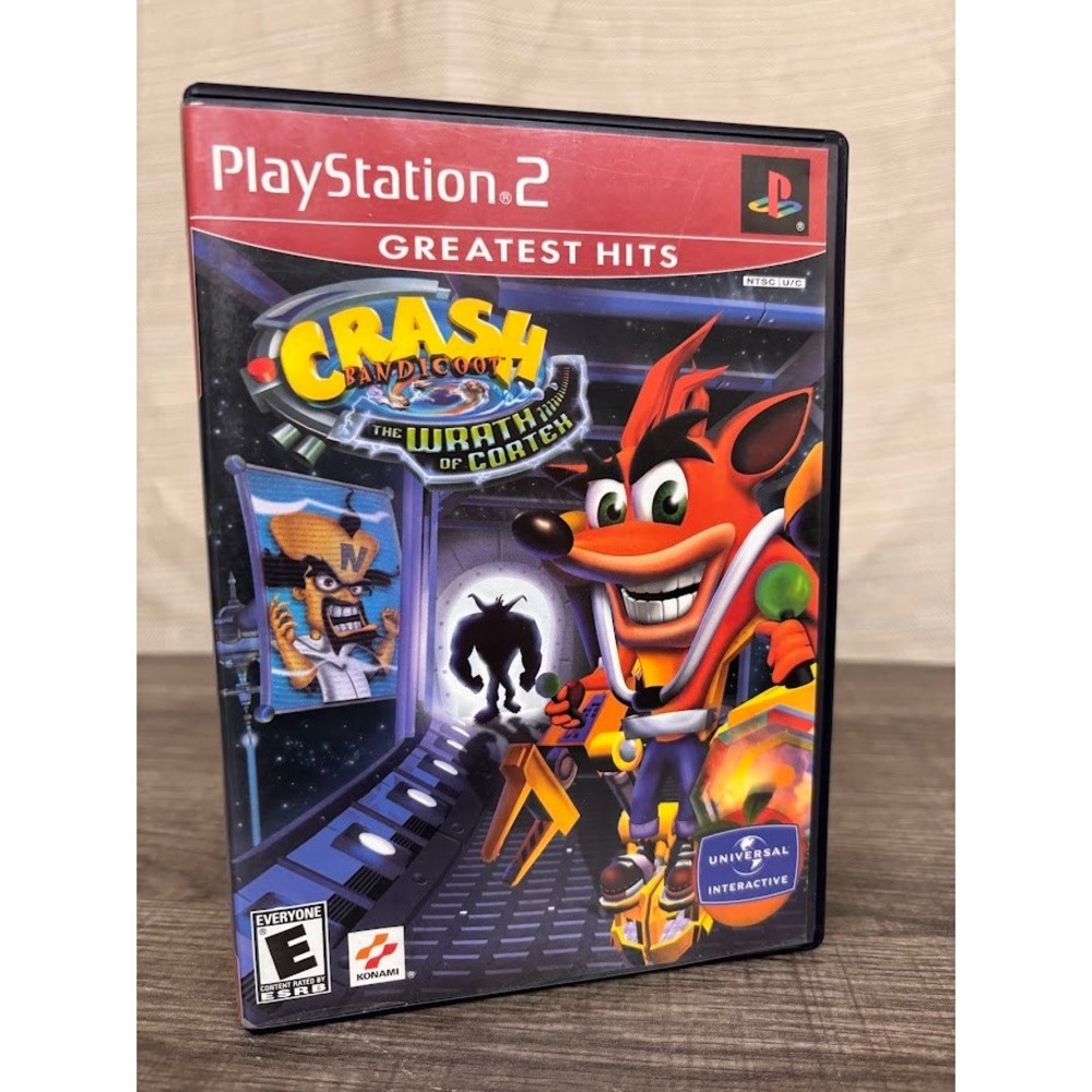 Crash Bandicoot The Wrath of Cortex Sony 2 PS2 Greatest Hits w Manual Tested